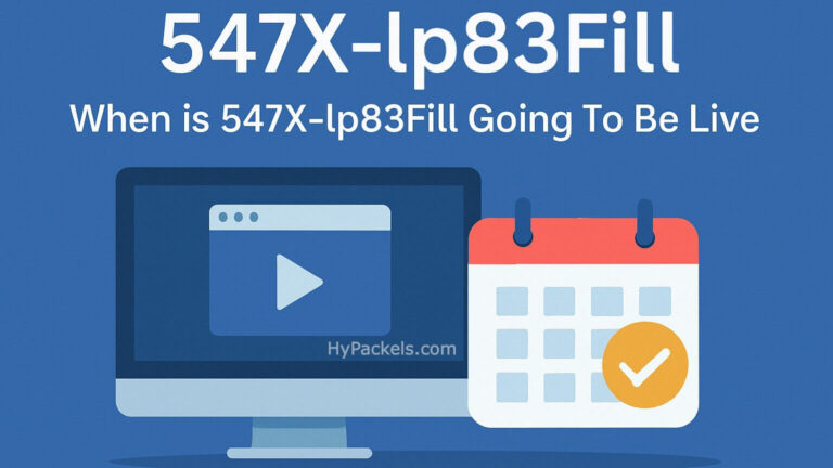 When Is 547x-lp83fill Going to Be Live?